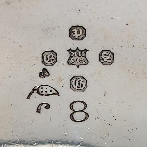 約 1875 年英國古董鍍銀茶壺 Martin & Hall